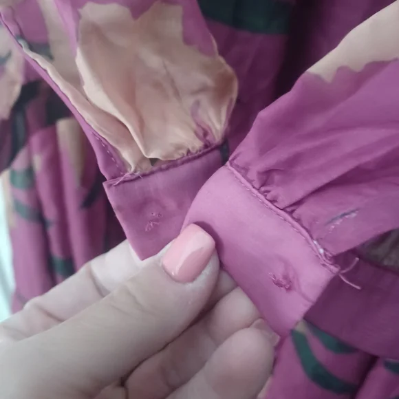 Sheilay Floral Midi Dress W/butterfly Sz XL - Picture 8 of 8